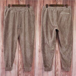 Reiss Kaiden Womens Size XL Mocha Corduroy Drawstring Stretch Joggers Pants